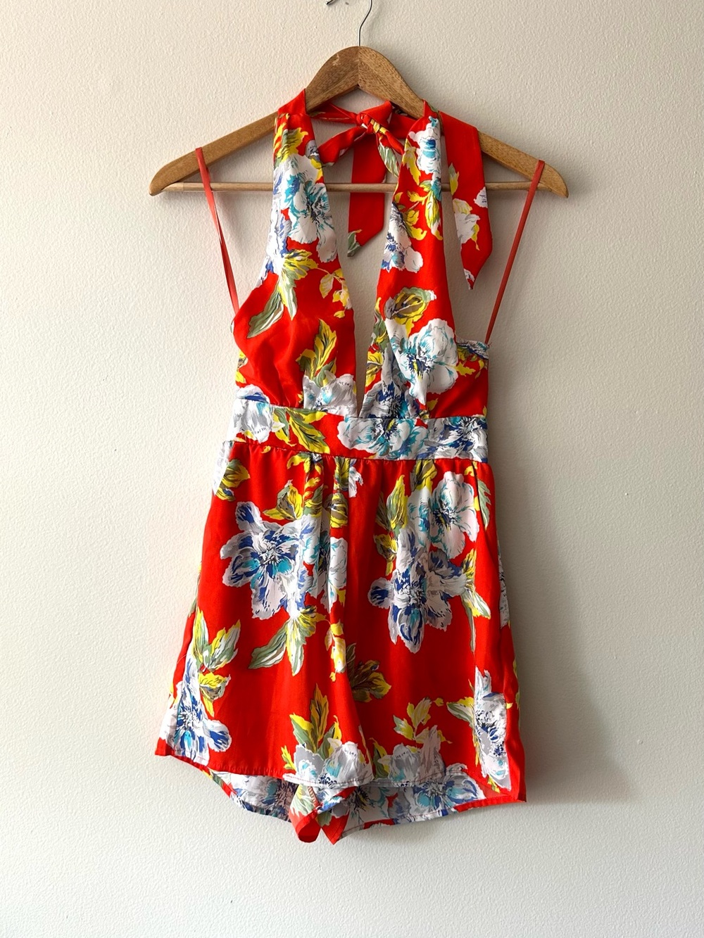 Floral Halter Romper - Kimchi Blue